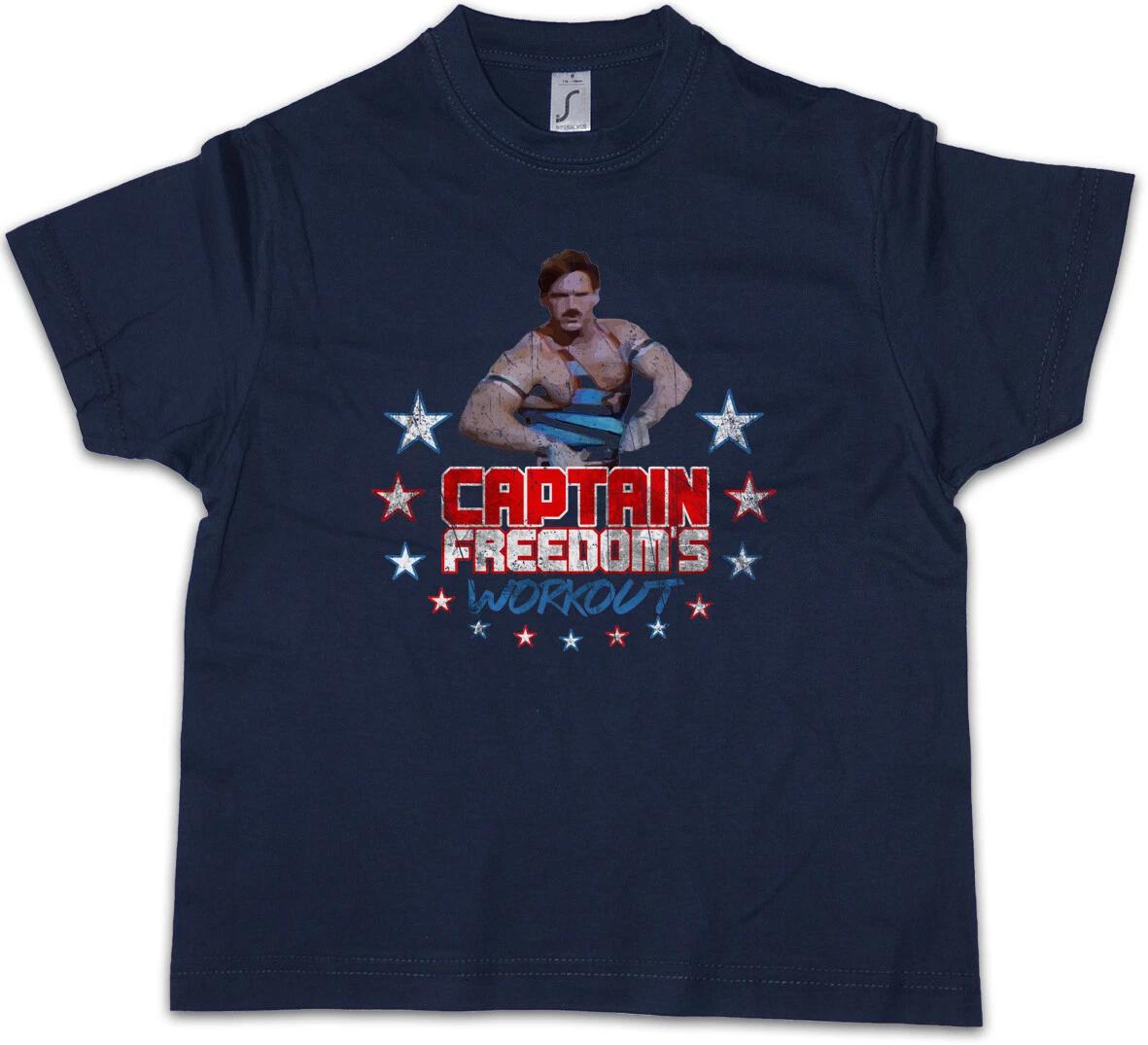 

CAPTAIN FREEDOM S WORKOUT Kids Boys kids boys T-Shirt Running Gym Man Commercial 160