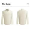 LUOZI Men's Winter Mock Neck Half-Zip Wool Sweater