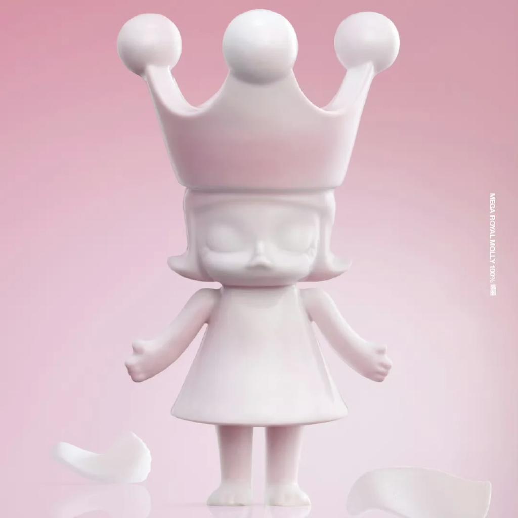 New POP MART 100% MEGA ROYAL MOLLY Rouge Trendy Figures PPMT-2412-0017