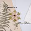 Colorful Pearl Snowflake Projection Christmas Ornament Pendant Gift