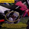 Exhaust Muffler Pipe Shield Guard Heat Cover Fit Universal Motorcycle Orange