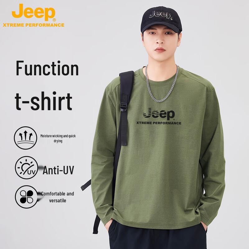 

JEEP American Retro Casual Men s Long-Sleeve T-Shirt M