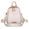 School bag female student Japanese simple ins style niche solid color backpack women's light casual backpack new