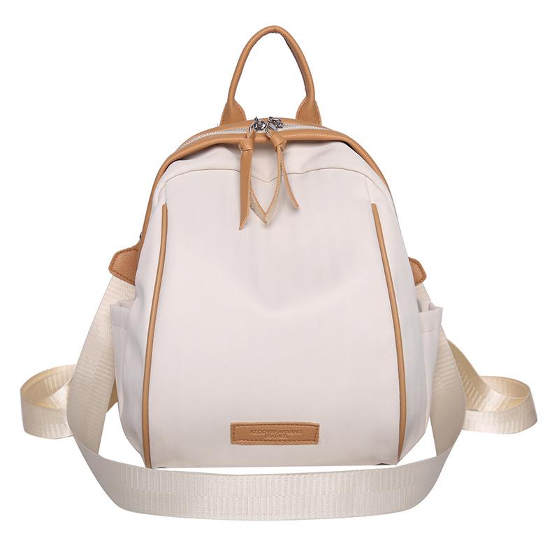 School bag female student Japanese simple ins style niche solid color backpack women's light casual backpack new