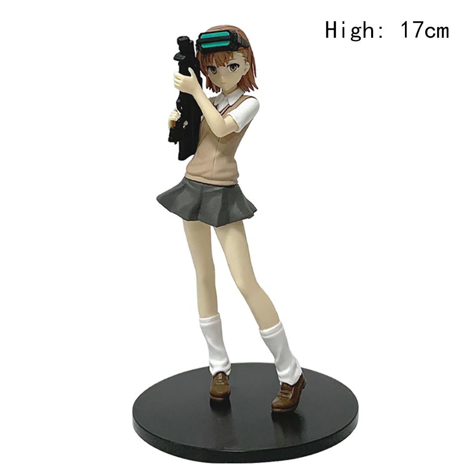 17cm Toaru Kagaku No Railgun Mikoto Misaka Anime Action JK Figure Model Collection Cartoon Figurine Toys For Friends Gifts