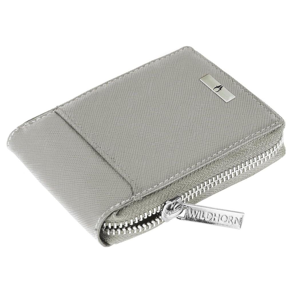 Leather 9 Slot Vertical Credit Debit Card Holder for Men & Women I Zipper Money Wallet I Coin Purse I External ID Slot I Cash Compartment
