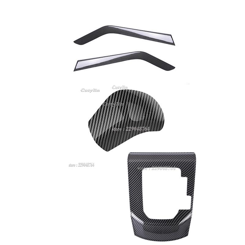For Toyota Raize A200 - ABS Carbon Fiber Center Control Gear Shift Konb Cover Trim Strip Decoration Accessories