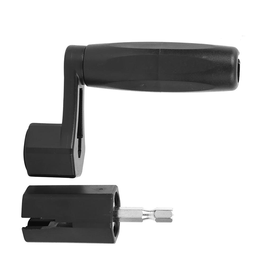 2 In 1 Guitar String Winder Black ABS Bridge Pin Peg Puller Screwdriver Drill Bit