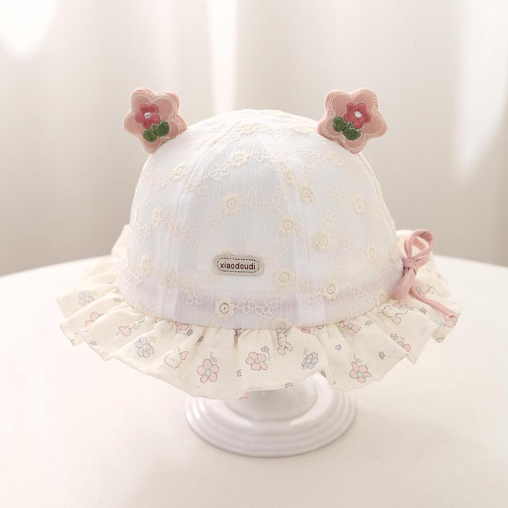 Infant Toddler Lace Sun Hat - Princess Style for Spring and Summer
