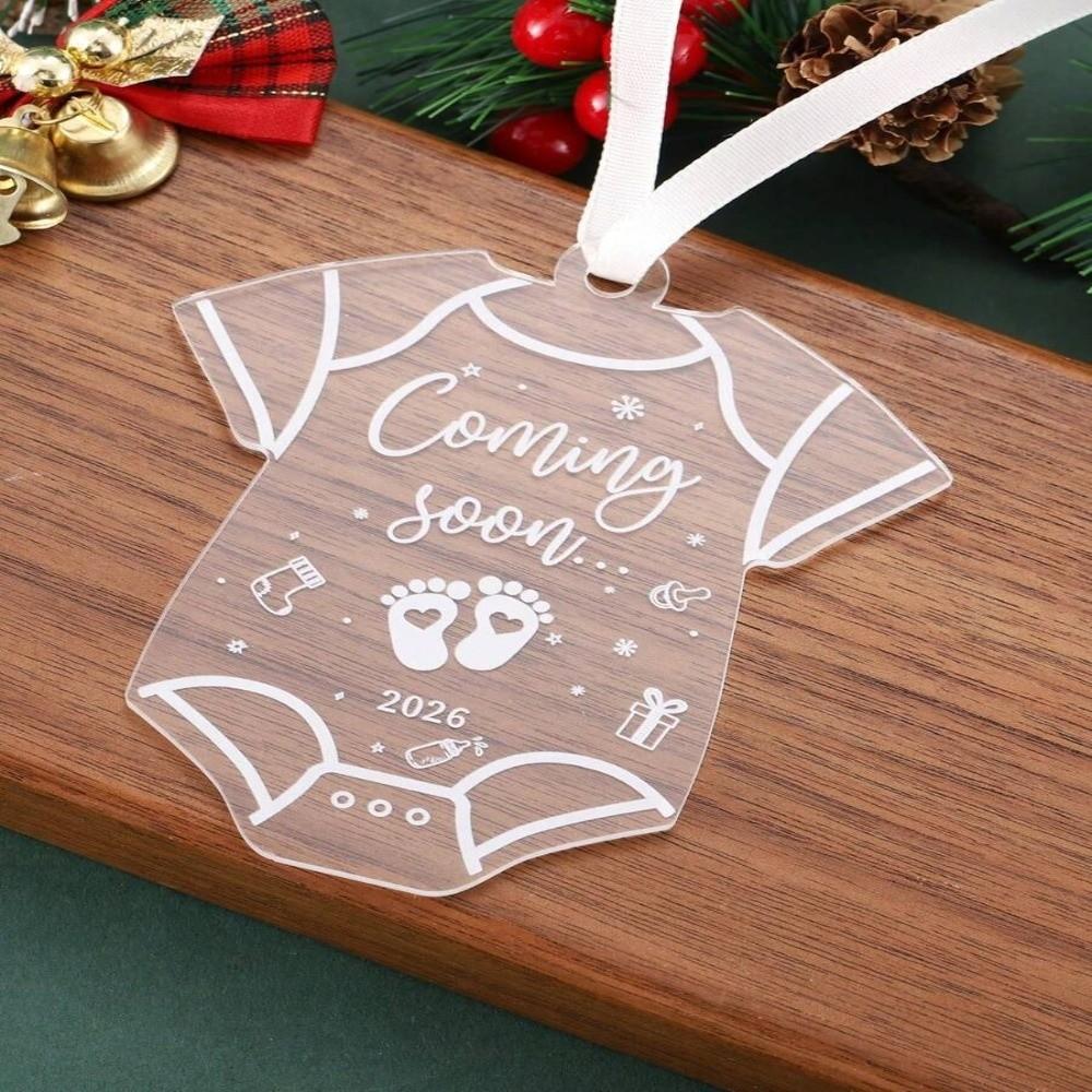 2026 Christmas Gifts Acrylic Pregnancy Announcement Christmas Ornaments  Pregnancy Announcement