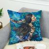Summer Pool Oil Art Pillow Case For Car Sofa Decorative Home Double-sided Print Plush Square Throw Pillow Cushion Cover