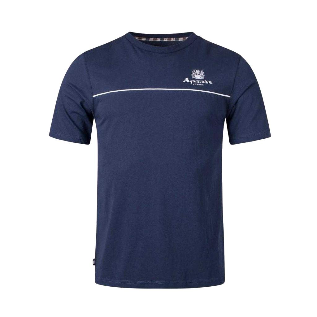 Aquascutum Mens Active Piping Detail T-Shirt