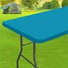 Homaxy Stretch Spandex Washable Elastic Tablecover Round Waterproof Table Cloth Outdoor Retangle Picnic Banquet Party Tablecloth