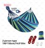 Outdoor Thicken Canvas Hammock Home Garden Leisure 1-2 Person Swing Chair Camping Hunt Rest Stripe Hanging Bed Colorful Hammock