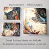 Owl autumn motif. Bedding Duvet cover sets Duvet covers Pillowcases gifts (1 * Duvet Cover 2 * Pillowcases, without duvet insert)