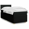 Vidaxl Letto Continentale Con Materasso, Nero, Tessuto 90X190 Cm