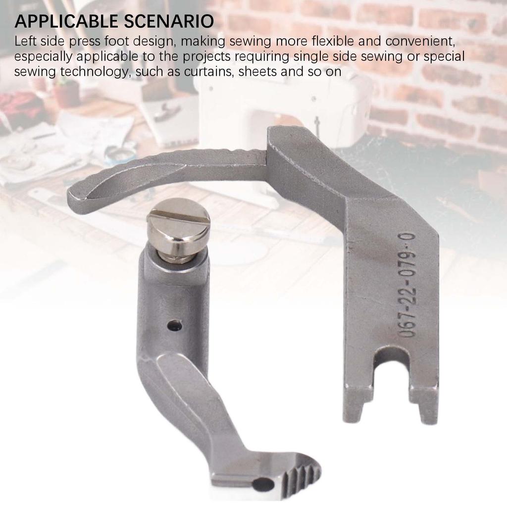 Single Left Toe Foot Set Presser for Durkopp Adler 267 269 Sewing Machine Parts Accessories