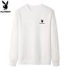 PLAYBOY Men's Basic Long Sleeve Round Neck Sweatshirt