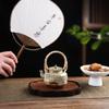 BRJapanese Style Rust Glazed Teapot Creative Ceramic Kung Fu Tea Set Office Portable Small Teapot Retro Tea Ceremony AccessoriesEY