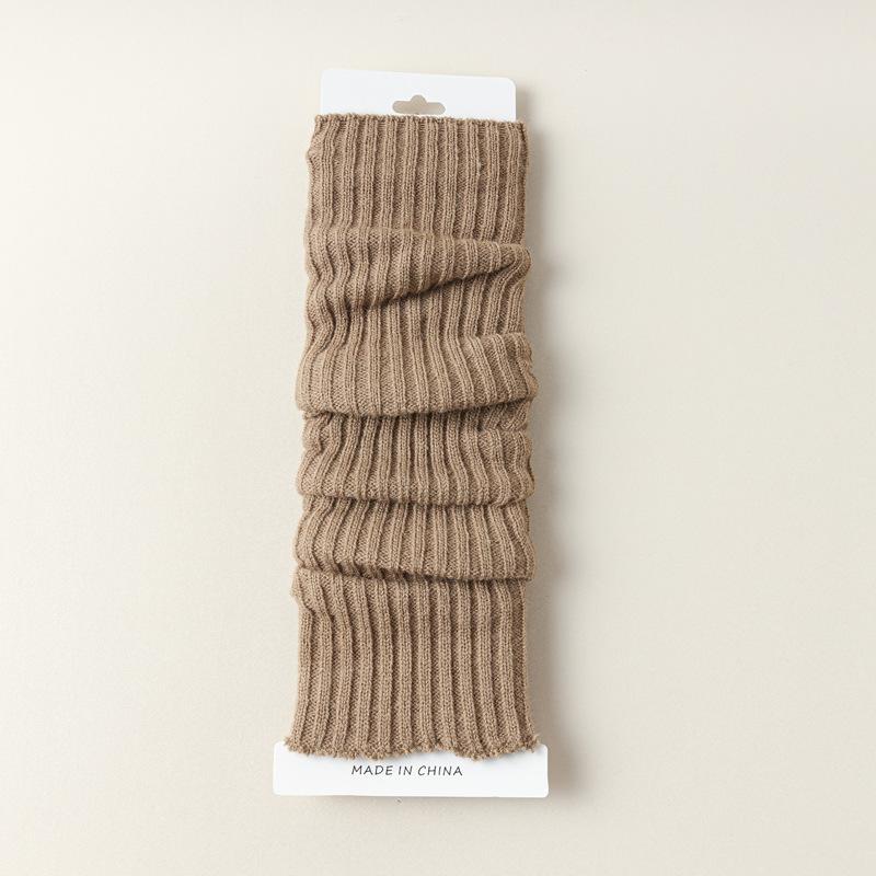 5/10 Pairs Casual Autumn Winter Calf Length Sock Covers Vertical Stripe Knitted Leg Warmers Warm JK Style Knee High Boots Layered Boot Covers Socks