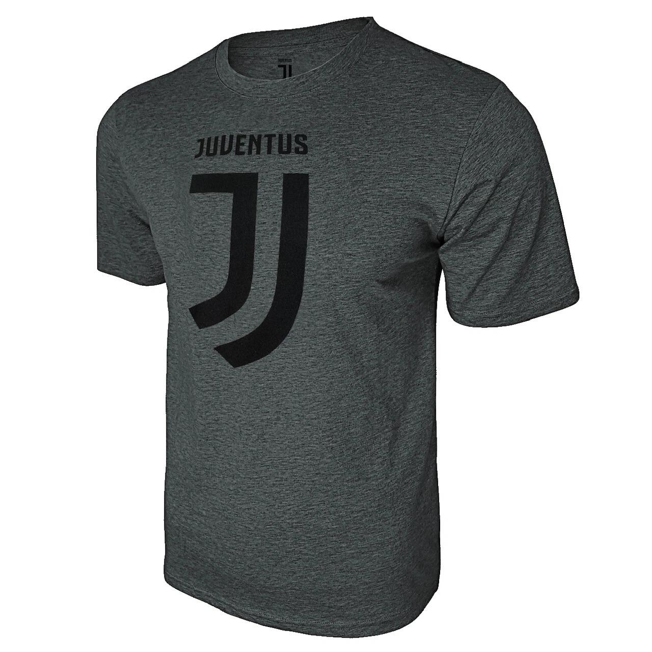 Juventus Custom Name  Number Soccer T-Shirt Cotton Tee -03 Large 4XL