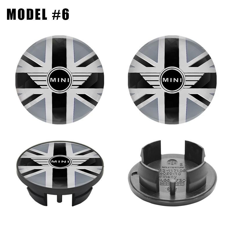 4Pc 54mm 52mm Car Wheel Center Cap Hub Covers Badge Stickers For Mini Cooper One JCW F54 F56 F60 R55 R56 R58 R60 R61 Accessories