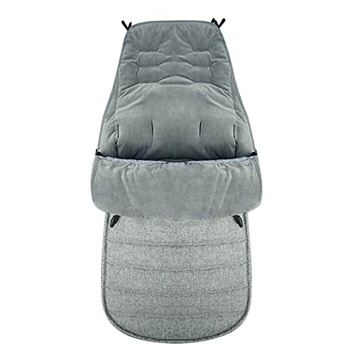 Stroller Foot Muff Cushion, 2-Way Sleeping Bag, Thick, Warm, Windproof, Cold-Proof, Non-Slip, Belt Holes, Easy Installation, Adjustable, Zipper Closur