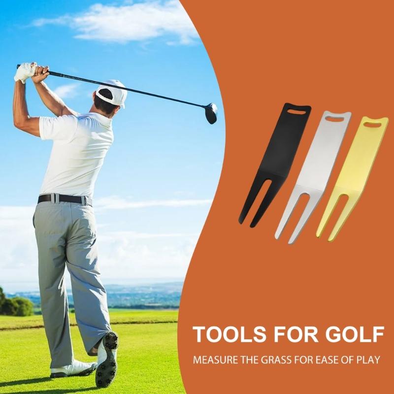 8Pcs/set Golfs Divot Repair Tool Golfs Divot Tool Bending Golfs Green Divot Fork Curved Spit Golfs Green Accessories