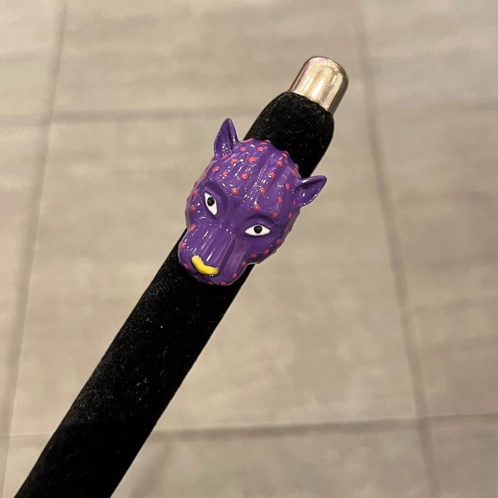 

Metal Leopard Head Enamel Ring Wide Band Animal Ring Irregular Opening Ring Gifts for Women Girl фіолетовий