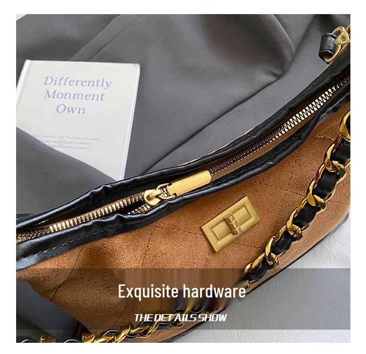 Women's 2025 High-End Retro Versatile Crossbody Shoulder Bag - European & American Fashion Dumpling Design