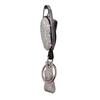 Ceramic Clay Pull-Release Retractable Metal Keychain Egg-Shaped Card Holder