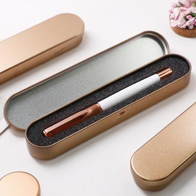 Metal Pencil Case Empty Hinged Tin Box with Foam Padding Rust-Proof Shatterproof Organizer for Pens Pencils Makeup Brushes School Office Company