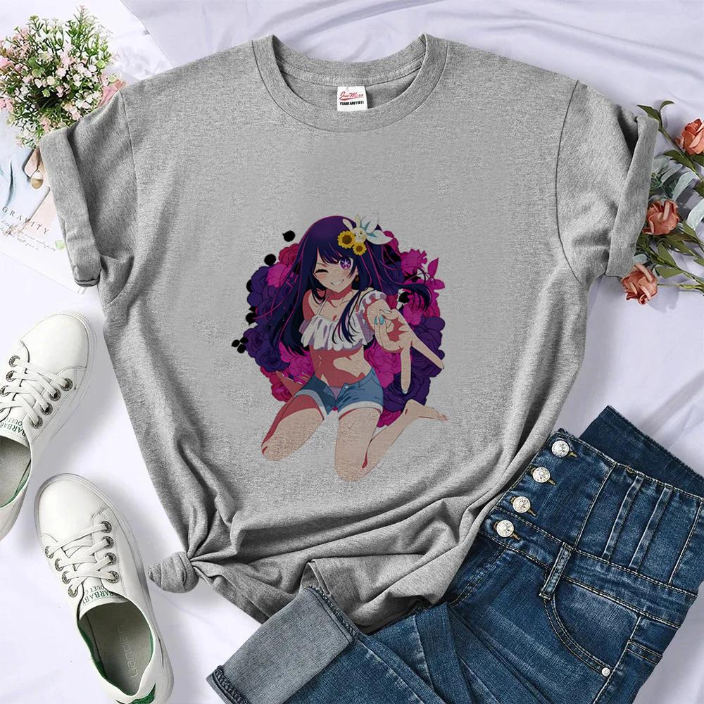Oshi No Ko Shirt Female Funny Japanese Gyaru Jojifuku Dollette Top Tees Aesthetic Cheap Meme Anime Y2k
