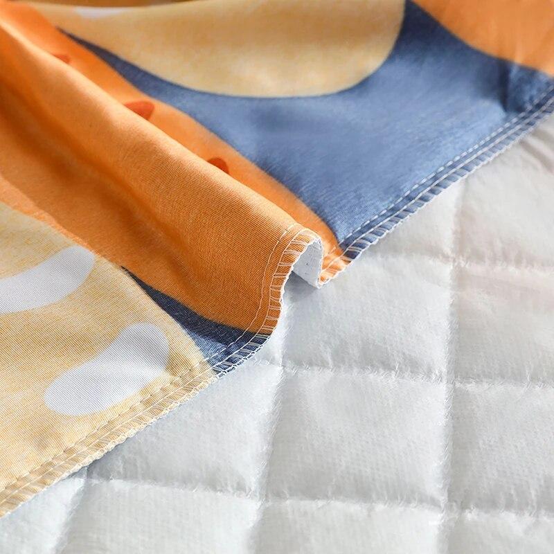 Αδιάβροχο Πάχος Διαδικασία Καπιτονέ Κινούμενα Σχέδια Λαγουδάκι Προστατευτικό Στρώματος, Ρυθμιζόμενο Σεντόνι με Λάστιχο 160x200, Προσαρμόσιμο Μέγεθος