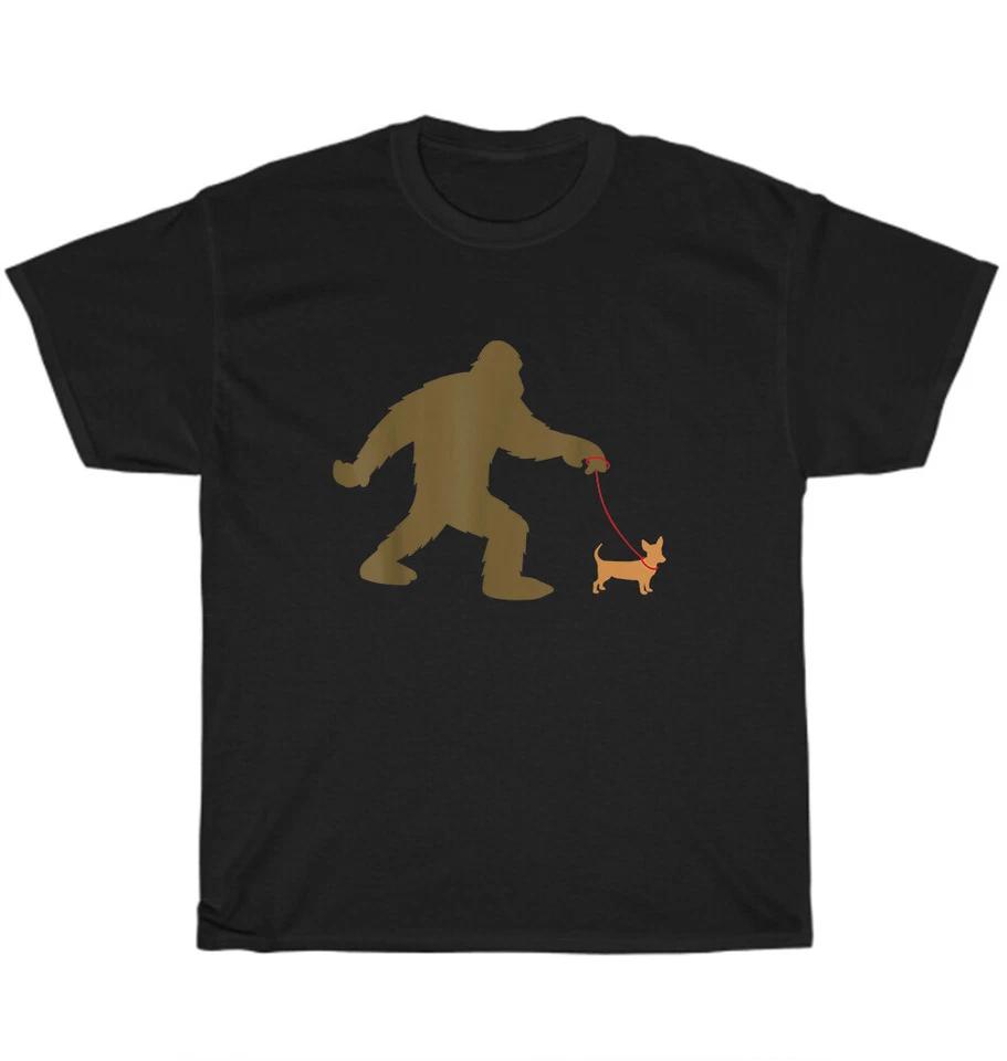 

Bigfoot Walking CHIWEENIE Dog Walker Sasquatch Puppy Lover T-Shirt 4XL