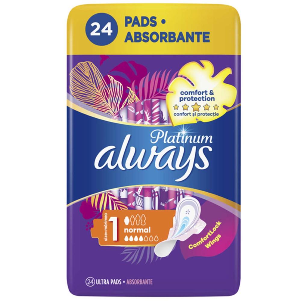 Always Platinum Normal Panty Liners 24 Pcs