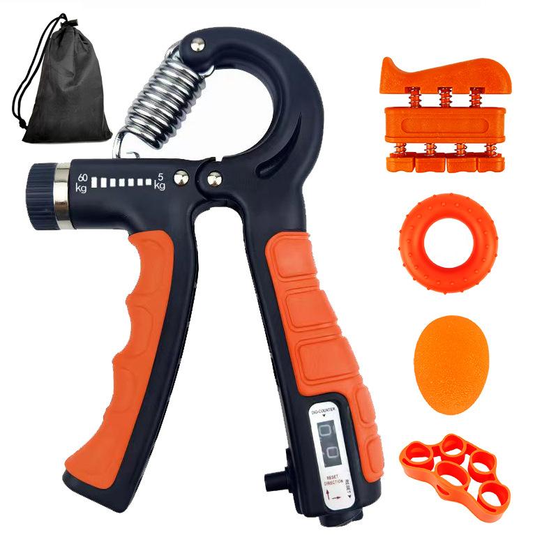 5-Piece Adjustable Resistance Hand Grip Set Color Box Packaged Adult Children Hand Strength Training Set Silicone Grip Balls