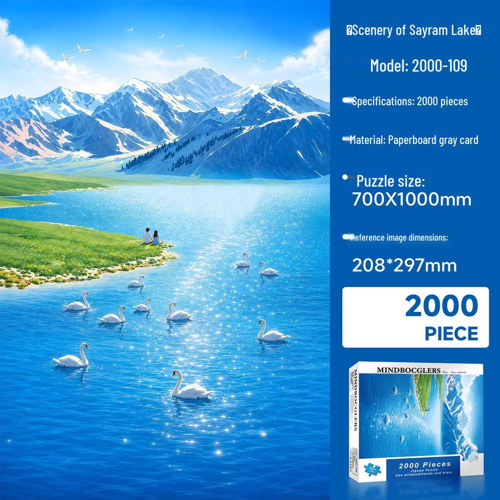 2000-Piece Customizable Jigsaw Puzzle with 24-Hour Sample and Fast Shipping