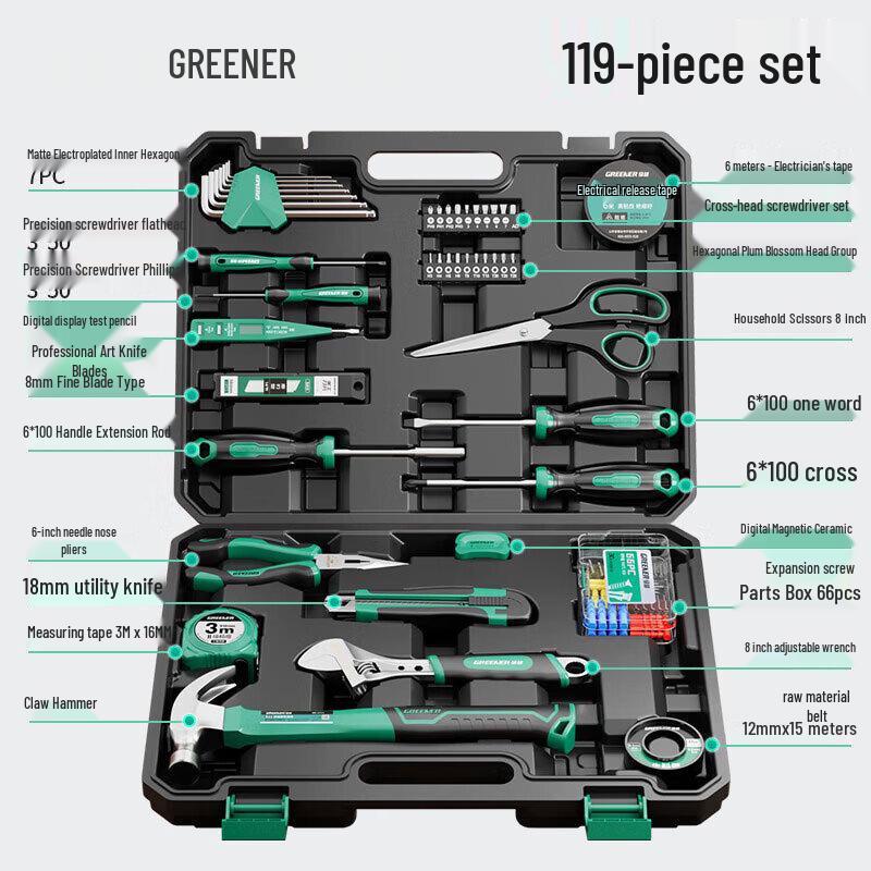 GREENER Household Tool Kit Set