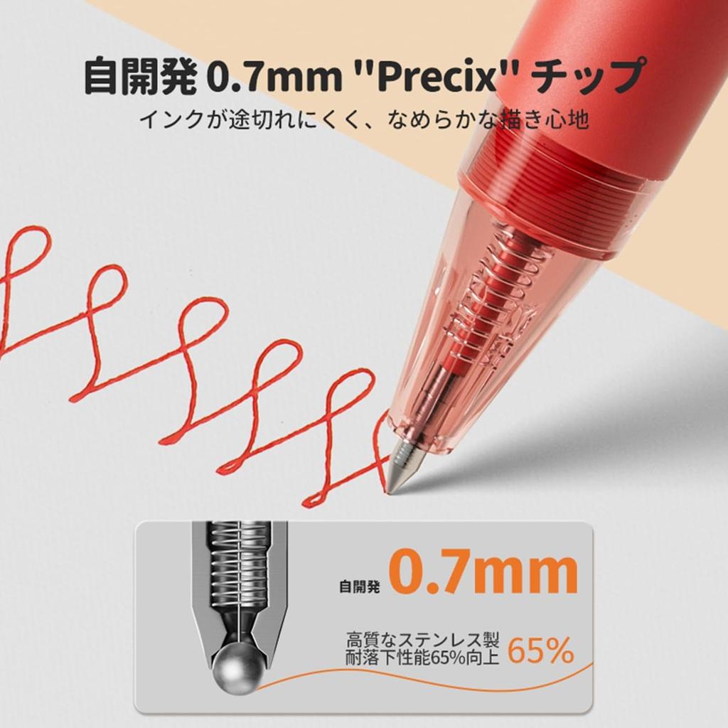 ENMY Extra Fine Pens Acrylic Finer for Line Writing on Black Ballpoint for Coloring Books 36-Color Set, (0.7mm), Liner, Water-Based, Drawing, Paper,