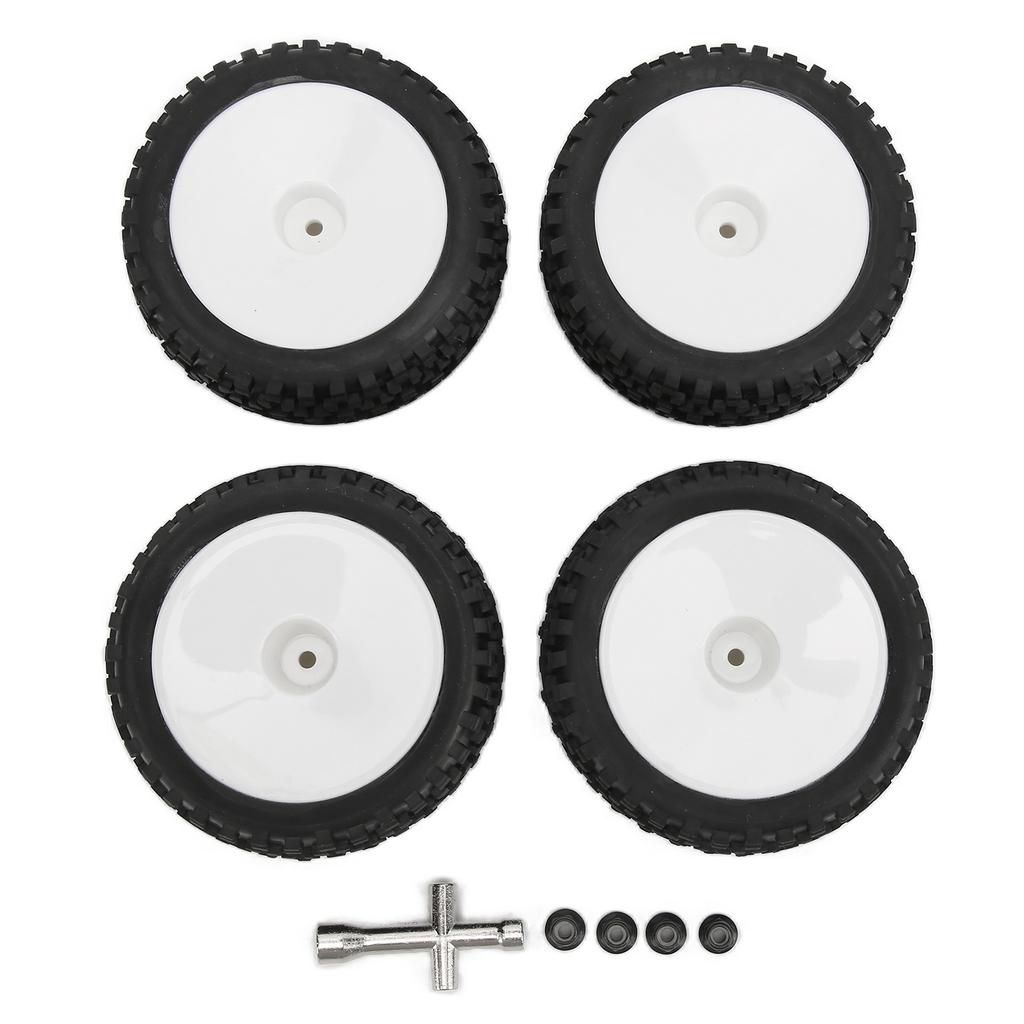 4pcs RC Front Rear Tires and Wheels with 12mm Hex for 1Celsius10 RC Off Road Car Upgrade Parts