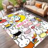 Miffy Print Rug, Washable Floor Carpet, For Entryway Dorm Laundry Room Office Study, Home Decor Birthday Christmas Gift