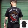 Wanted Dead or Alive Tattoo Art Retro Style Summer Casual T-and Kids Tshirt Men's and Women's Luxury Brand