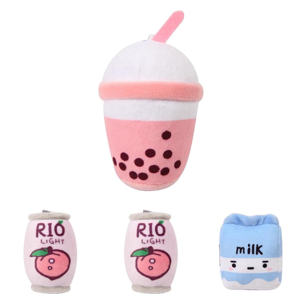 Entzückende Frucht Bubble Tea Stoffplüsch Anhänger Puppe Weihnachtsgeschenk