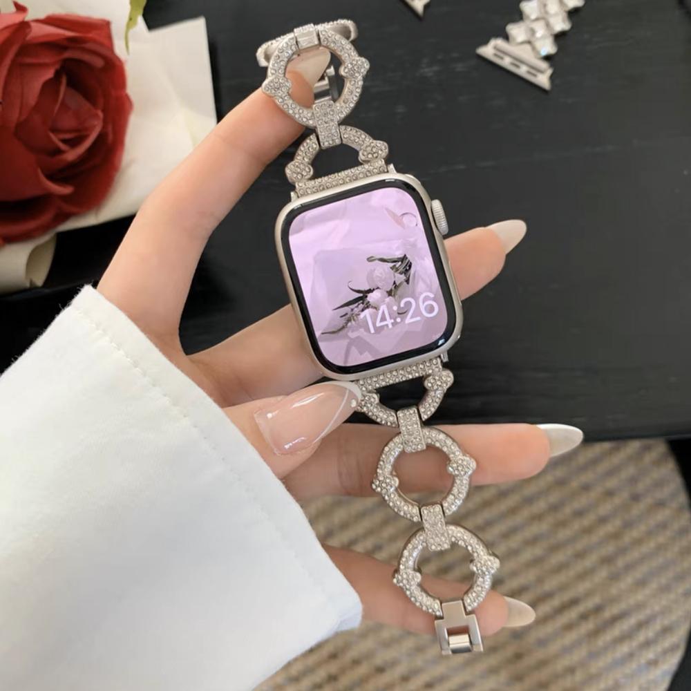 Luxury Stainless Steel Starlight Bracelet For Apple Watch Ultra 3 49mm Band for iWatch 11 10 9 8 7 6 se 46mm 41 45mm 40 38 42 44