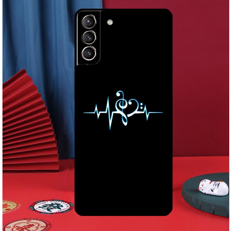Music Notes Treble Clef Phone Case For Samsung Galaxy S24 Ultra S9 S10 S20 FE S21 S22 S23 Plus S25 Ultra Back Cover