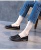 2025 Women's Summer Breathable Soft Sole Genuine Leather Cutout Loafers, Flat Shoes for Pregnancy, Plus Size Available