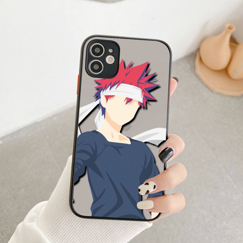 Soma Yukihira Food Wars Shokugeki no Soma Anime Phone Case for iPhone X XR XS 7 8 Plus 11 12 pro MAX Matte Shockproof shell