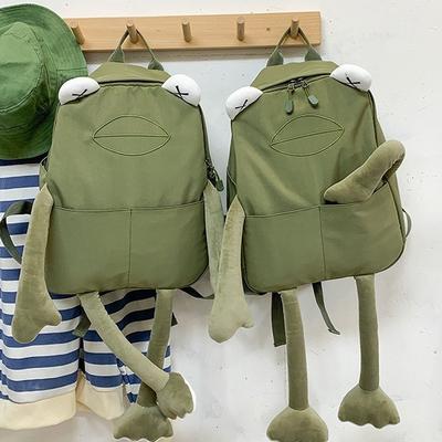 Sac à dos mignon Ins Drôle Nouvelle Poupée de Dessin Animé Sac d'Étudiant Étudiant Universitaire Personnalité Grand Sac à Dos