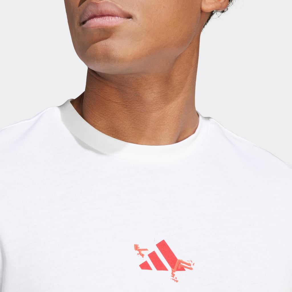 adidas Aeroready Roland Garros Tee Dry Fit Tennis Short Sleeve T-Shirt Men Tops White HT5227